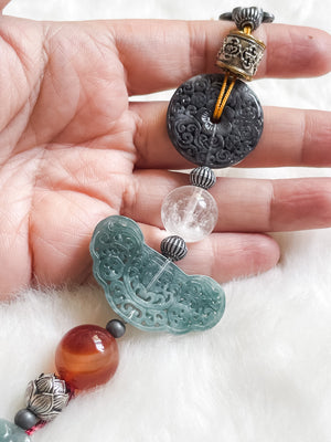 Sacred Qilin Guardian - Feng Shui Hanging Crystal