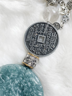 Dragon Sons Wealth Guardian - Feng Shui Hanging Crystal