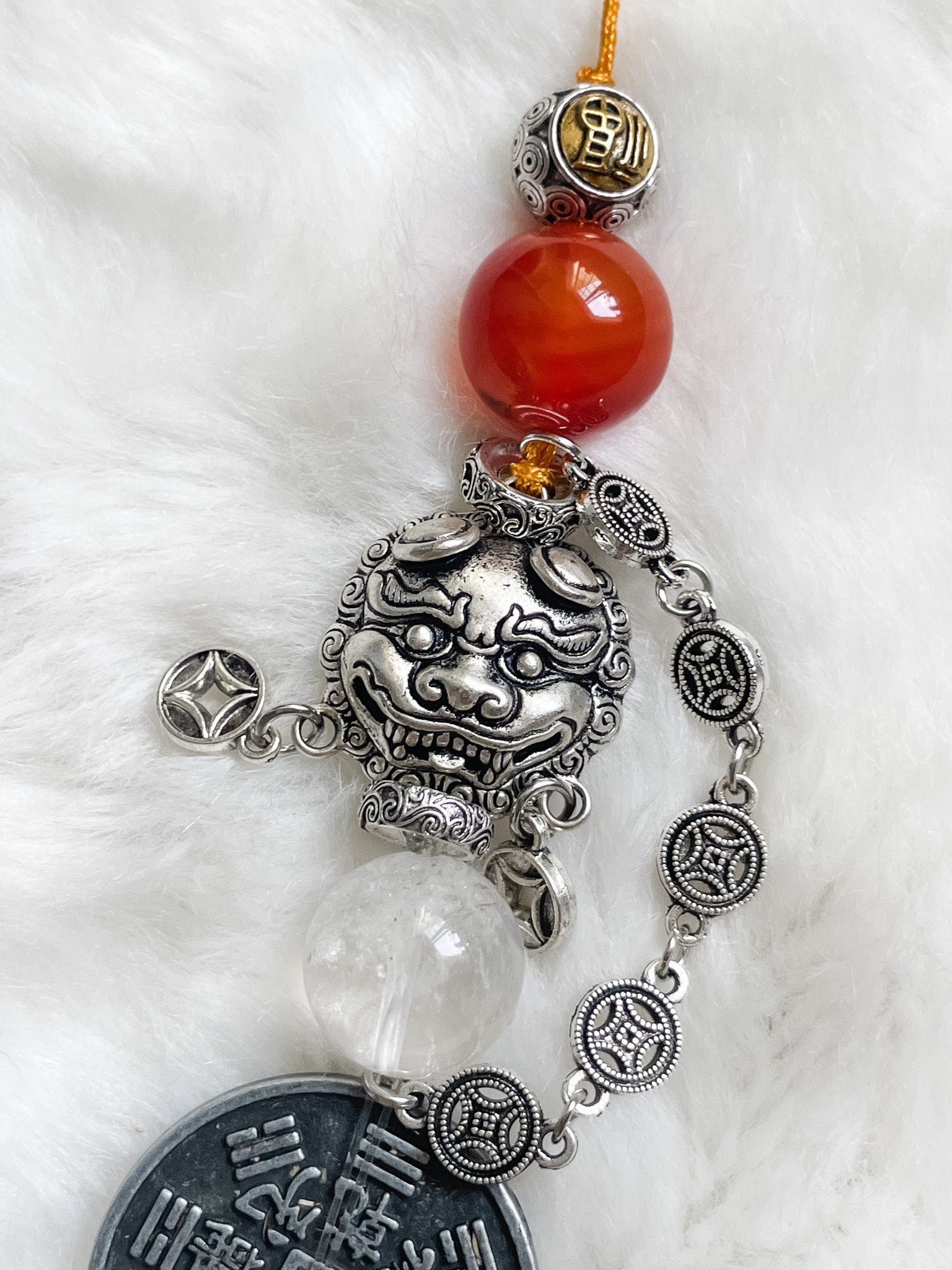 Dragon Sons Wealth Guardian - Feng Shui Hanging Crystal