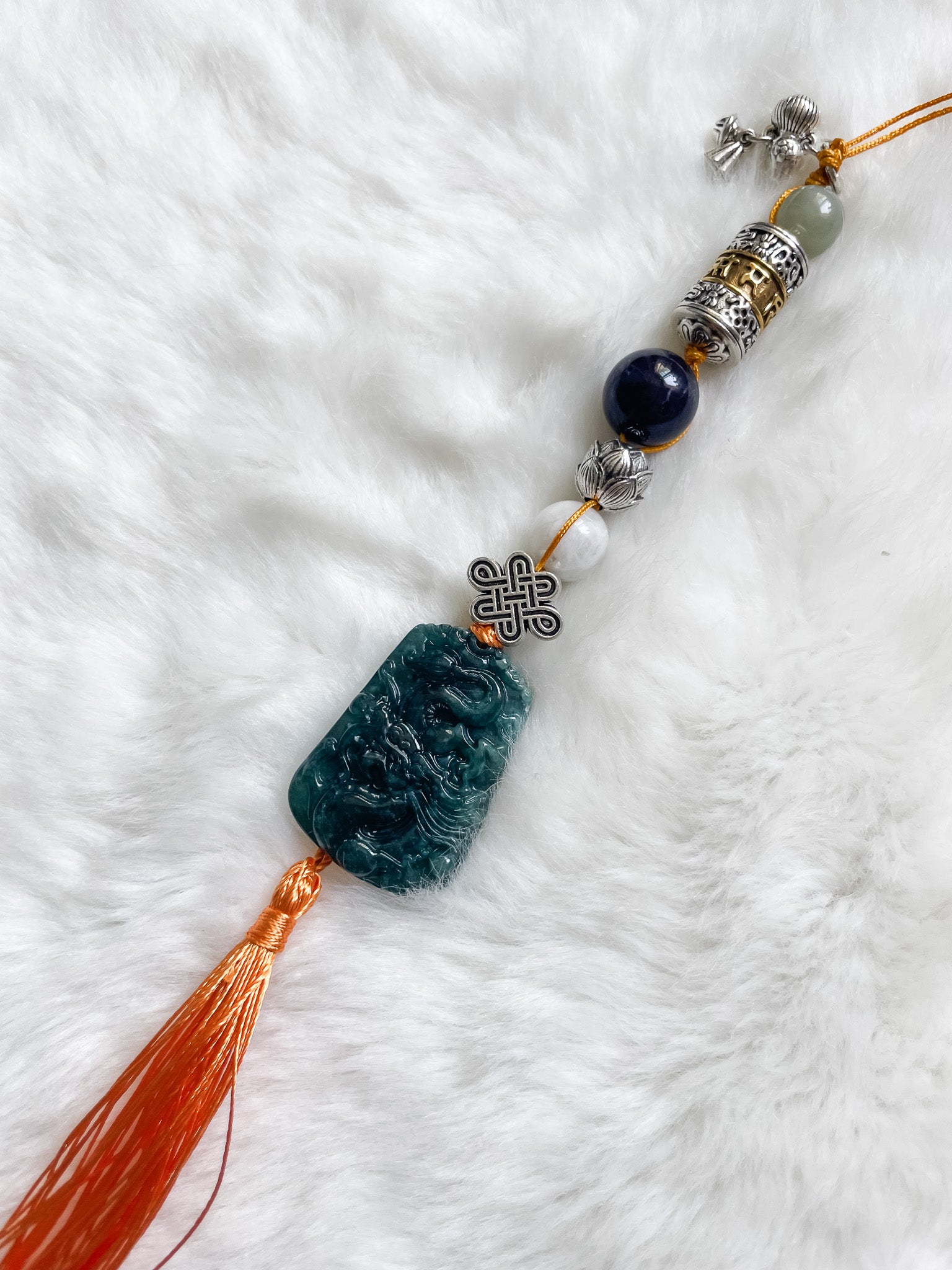 Dragon Amethyst Guardian - Feng Shui Hanging Crystal