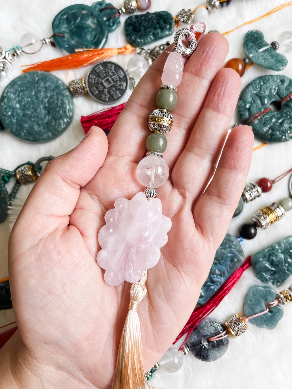 Nine Tail Love Manifestation - Feng Shui Hanging Crystal