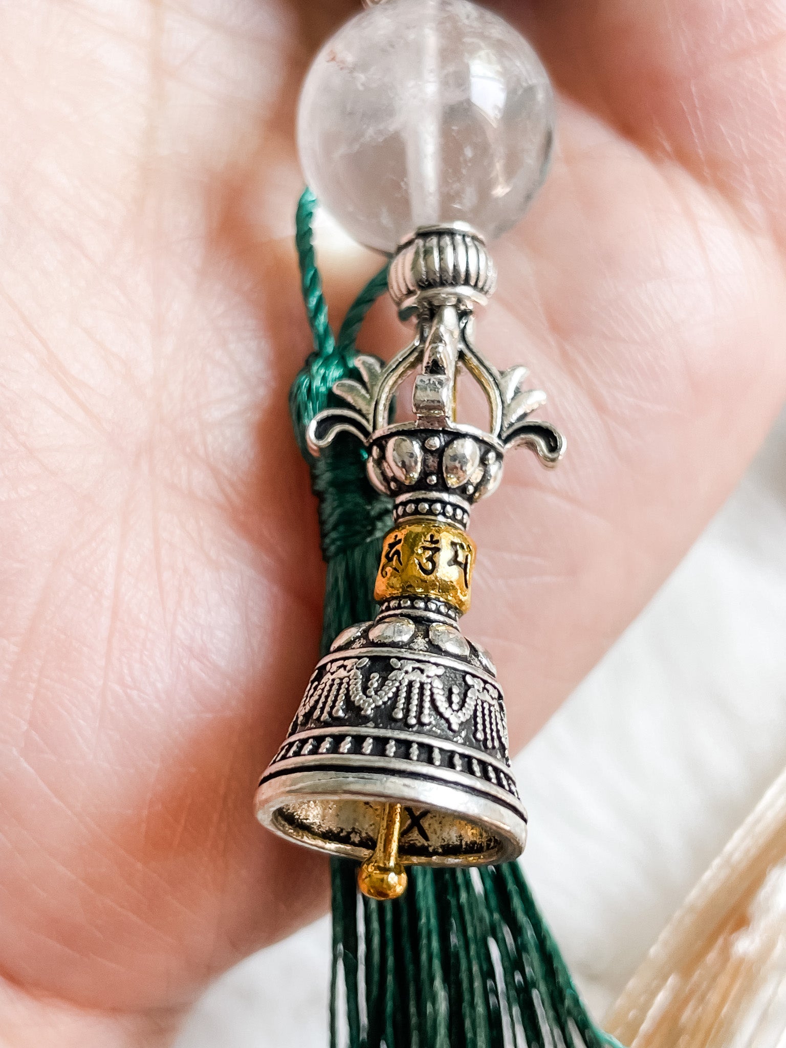 Lotus Ruyi Harmony - Feng Shui Hanging Crystal