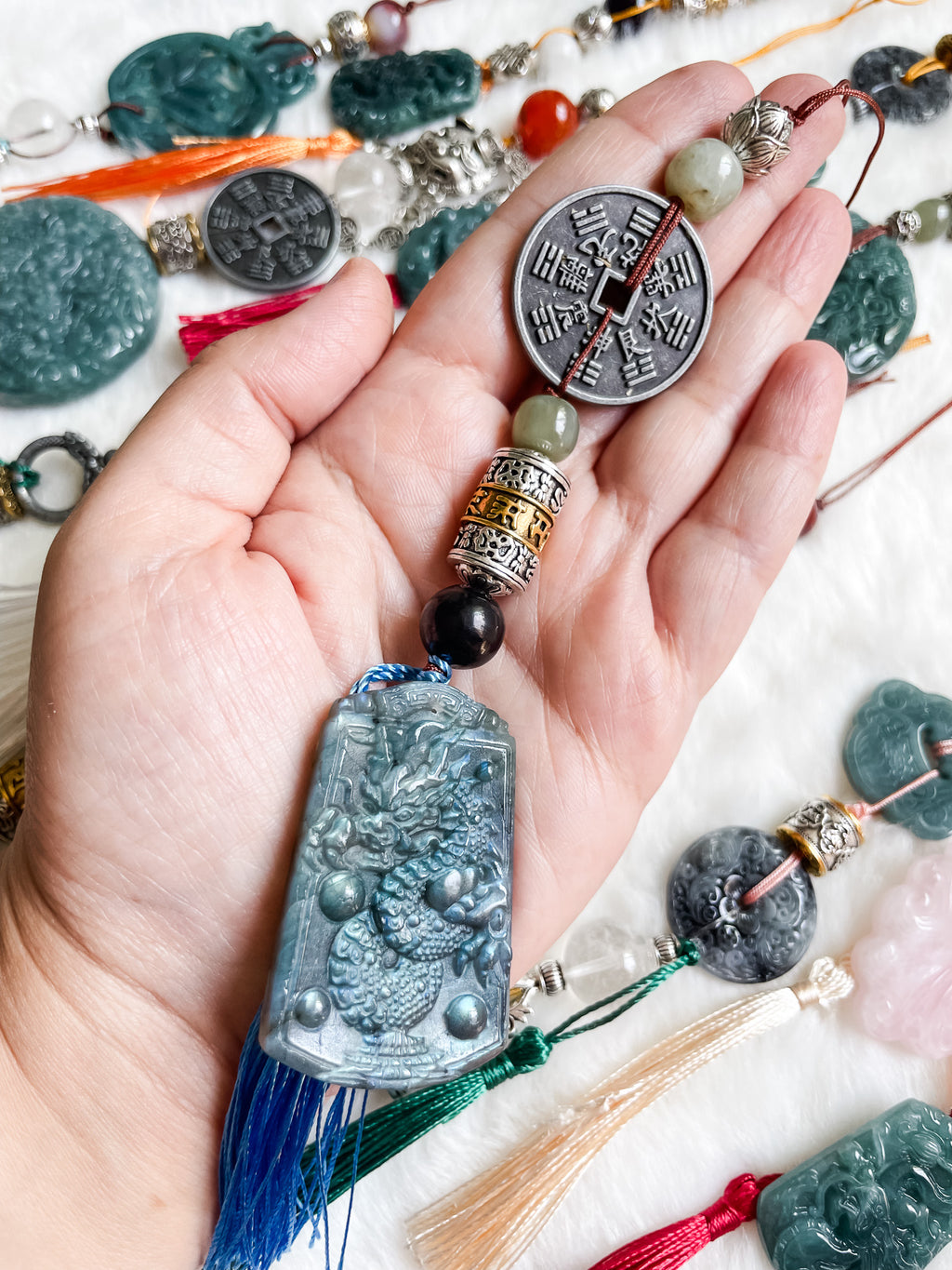 Dragon Protection Guardian - Feng Shui Hanging Crystal