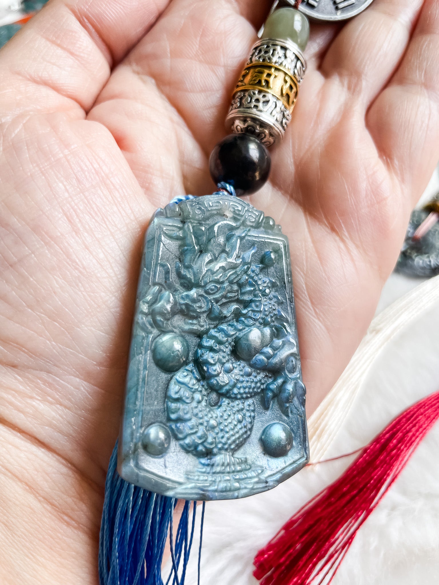 Dragon Protection Guardian - Feng Shui Hanging Crystal