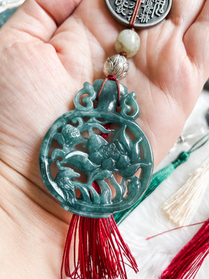 Lotus Abundance Harmony - Feng Shui Hanging Crystal