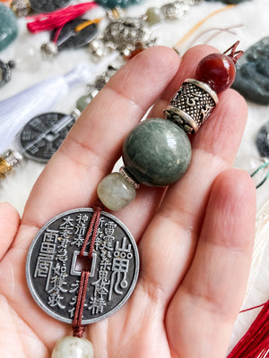 Lotus Abundance Harmony - Feng Shui Hanging Crystal