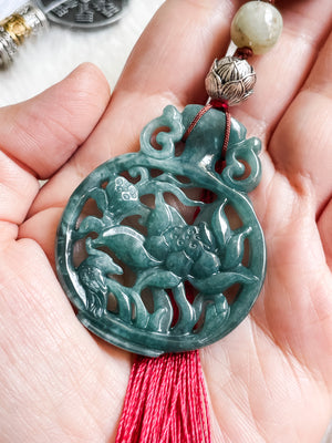 Lotus Abundance Harmony - Feng Shui Hanging Crystal