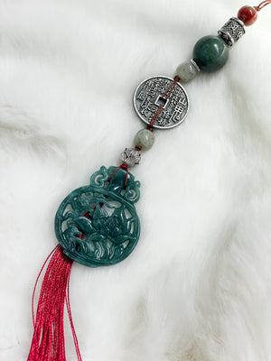 Lotus Abundance Harmony - Feng Shui Hanging Crystal
