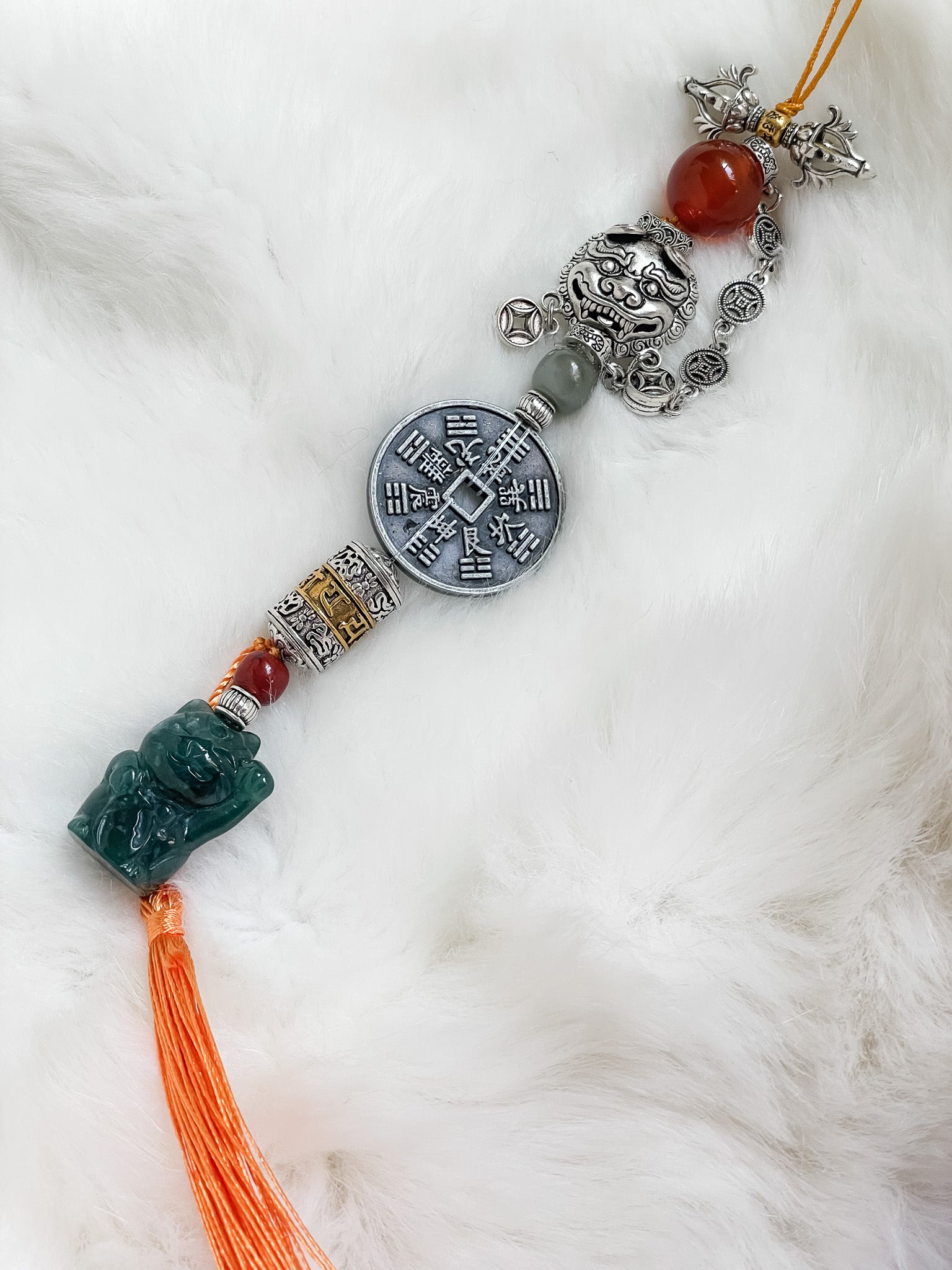 Lucky Cat Pixiu Fortune - Feng Shui Hanging Crystal