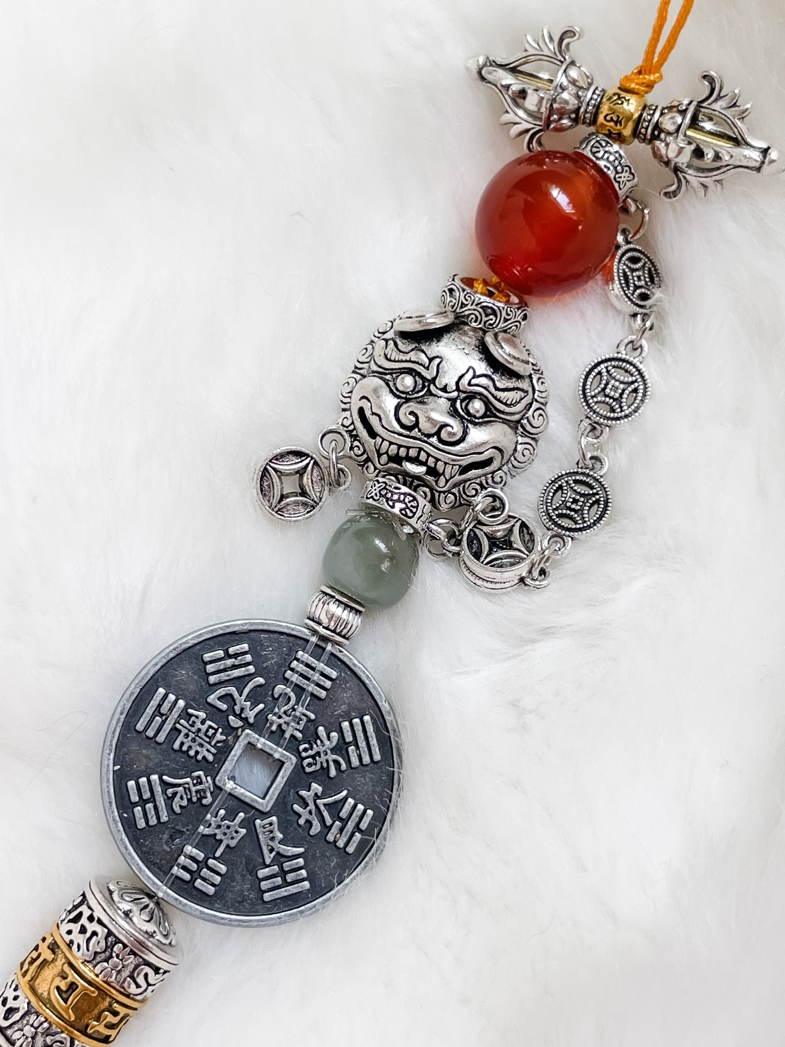 Lucky Cat Pixiu Fortune - Feng Shui Hanging Crystal