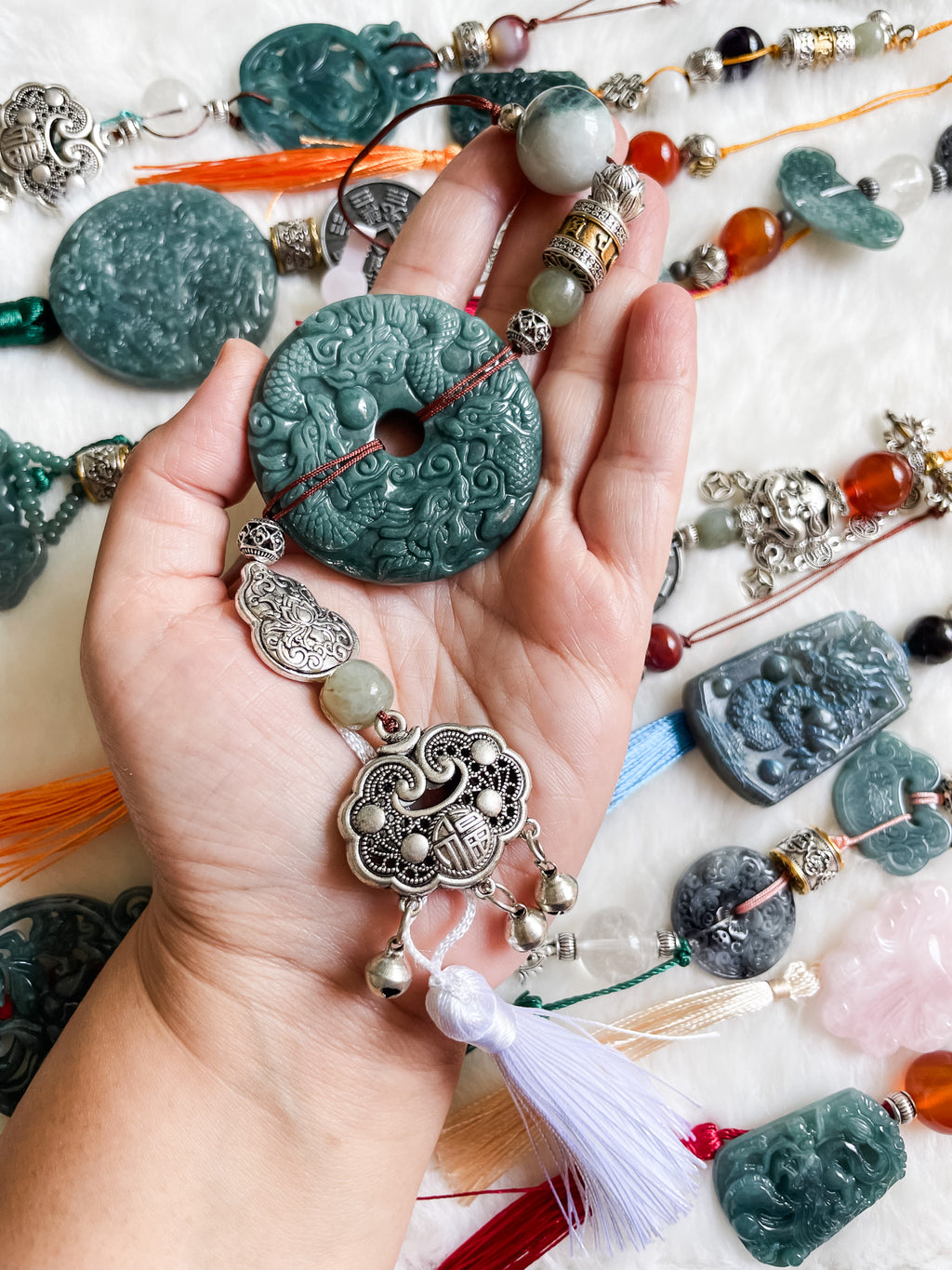 Ruyi Nine Dragons Fortune - Feng Shui Hanging Crystal