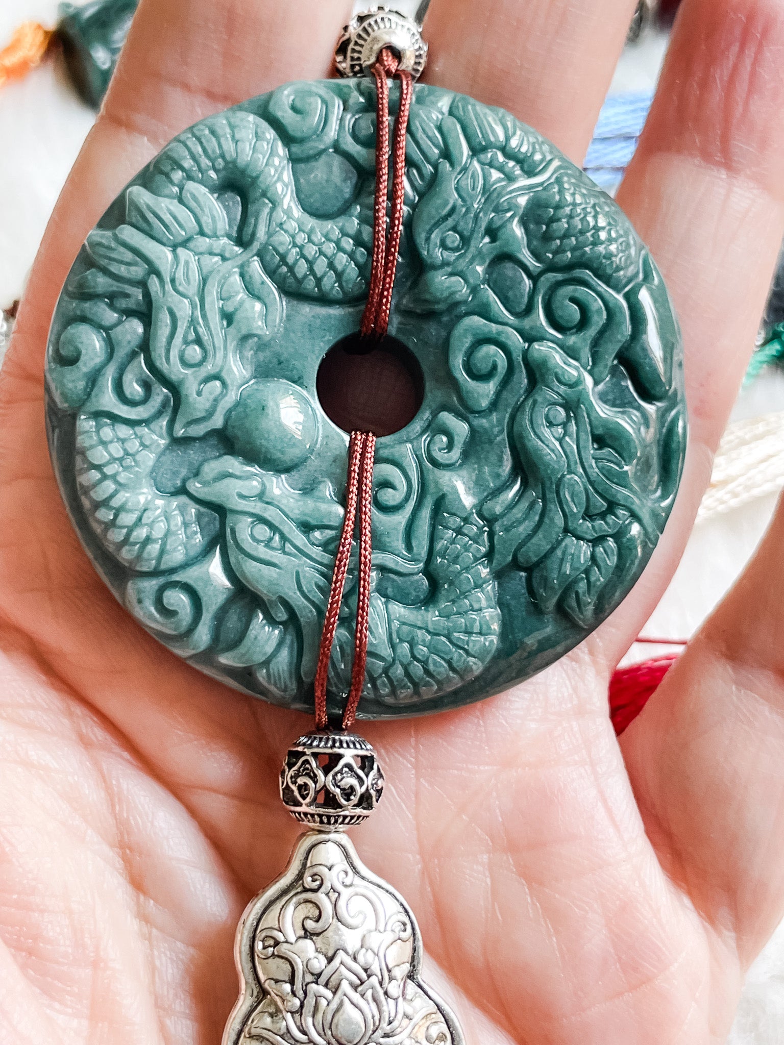 Ruyi Nine Dragons Fortune - Feng Shui Hanging Crystal