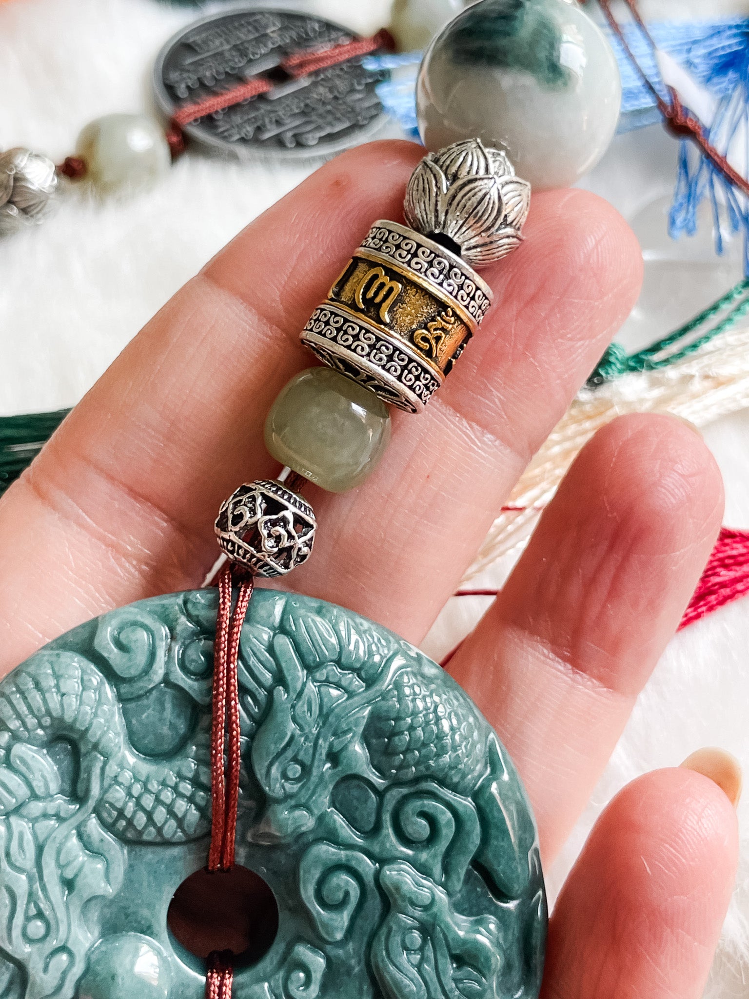 Ruyi Nine Dragons Fortune - Feng Shui Hanging Crystal