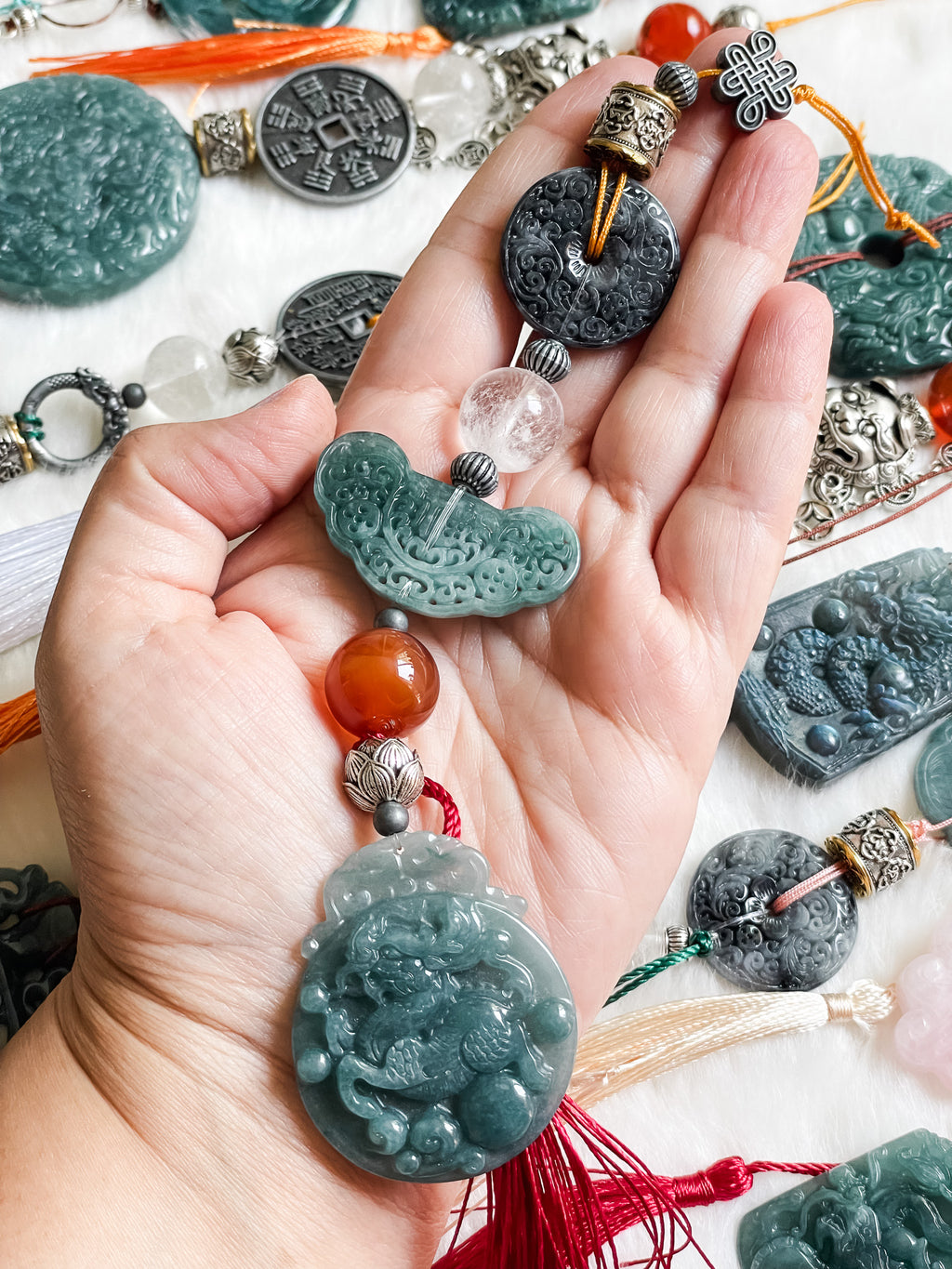 Sacred Qilin Guardian - Feng Shui Hanging Crystal