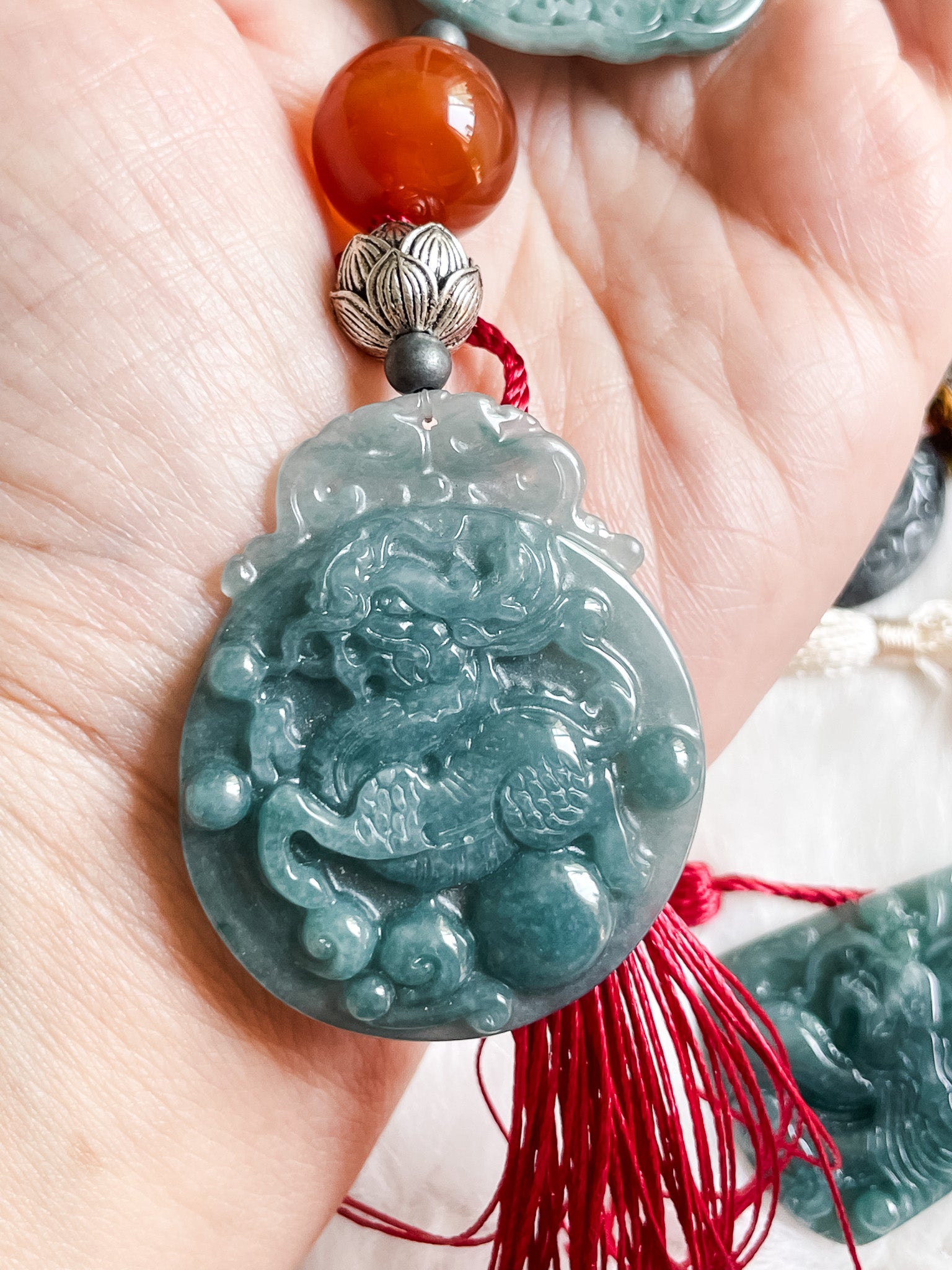 Sacred Qilin Guardian - Feng Shui Hanging Crystal