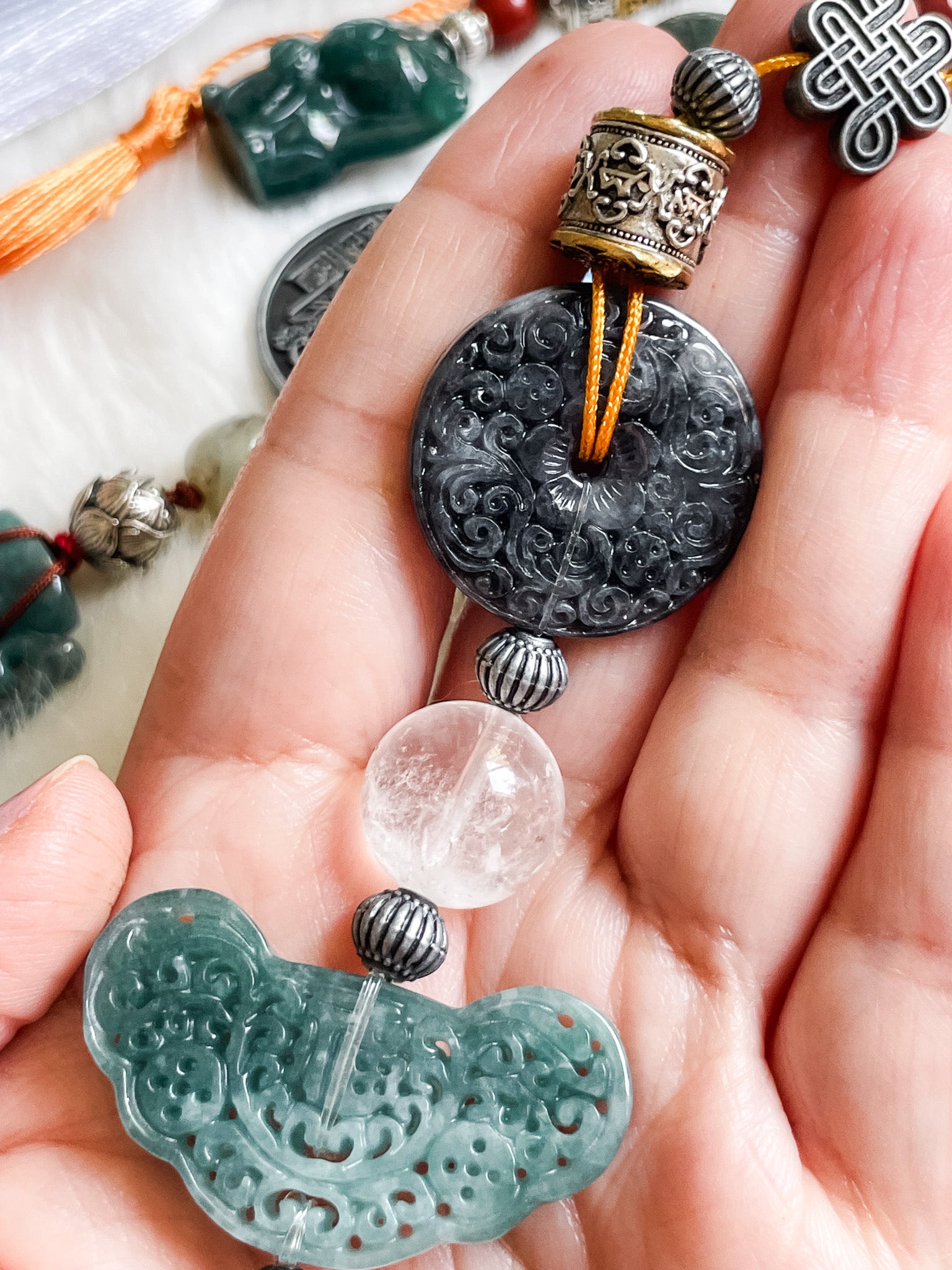 Sacred Qilin Guardian - Feng Shui Hanging Crystal