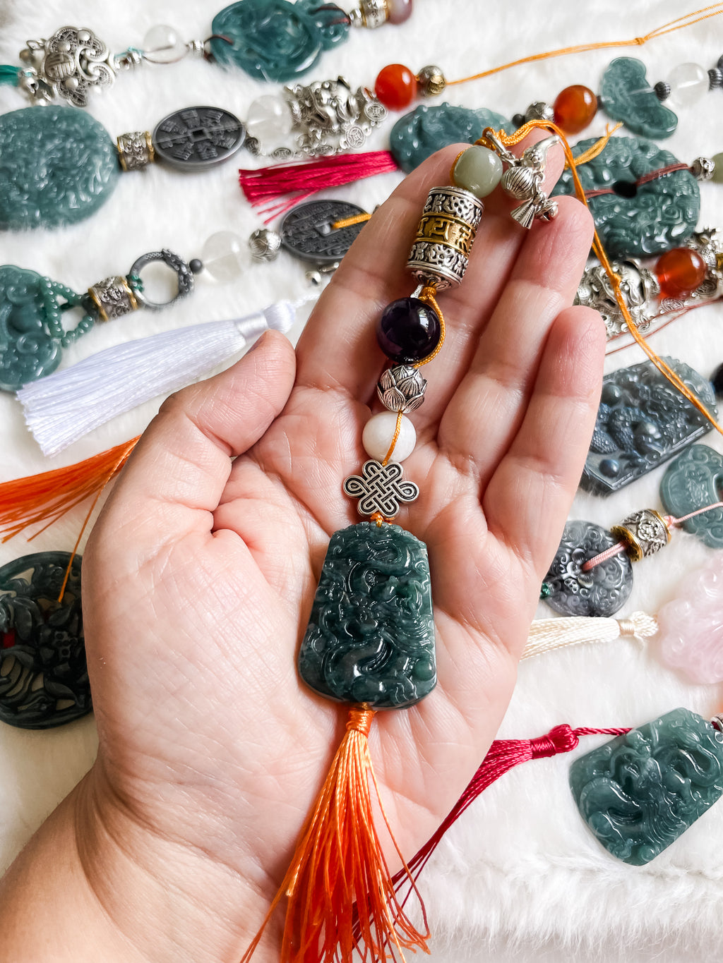 Dragon Amethyst Guardian - Feng Shui Hanging Crystal