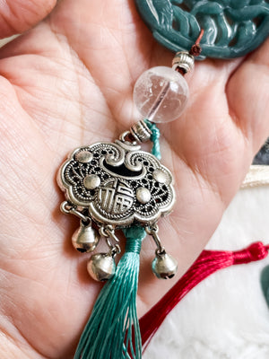 Divine Lotus Blessings - Feng Shui Hanging Crystal