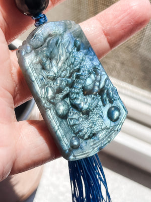 Dragon Protection Guardian - Feng Shui Hanging Crystal