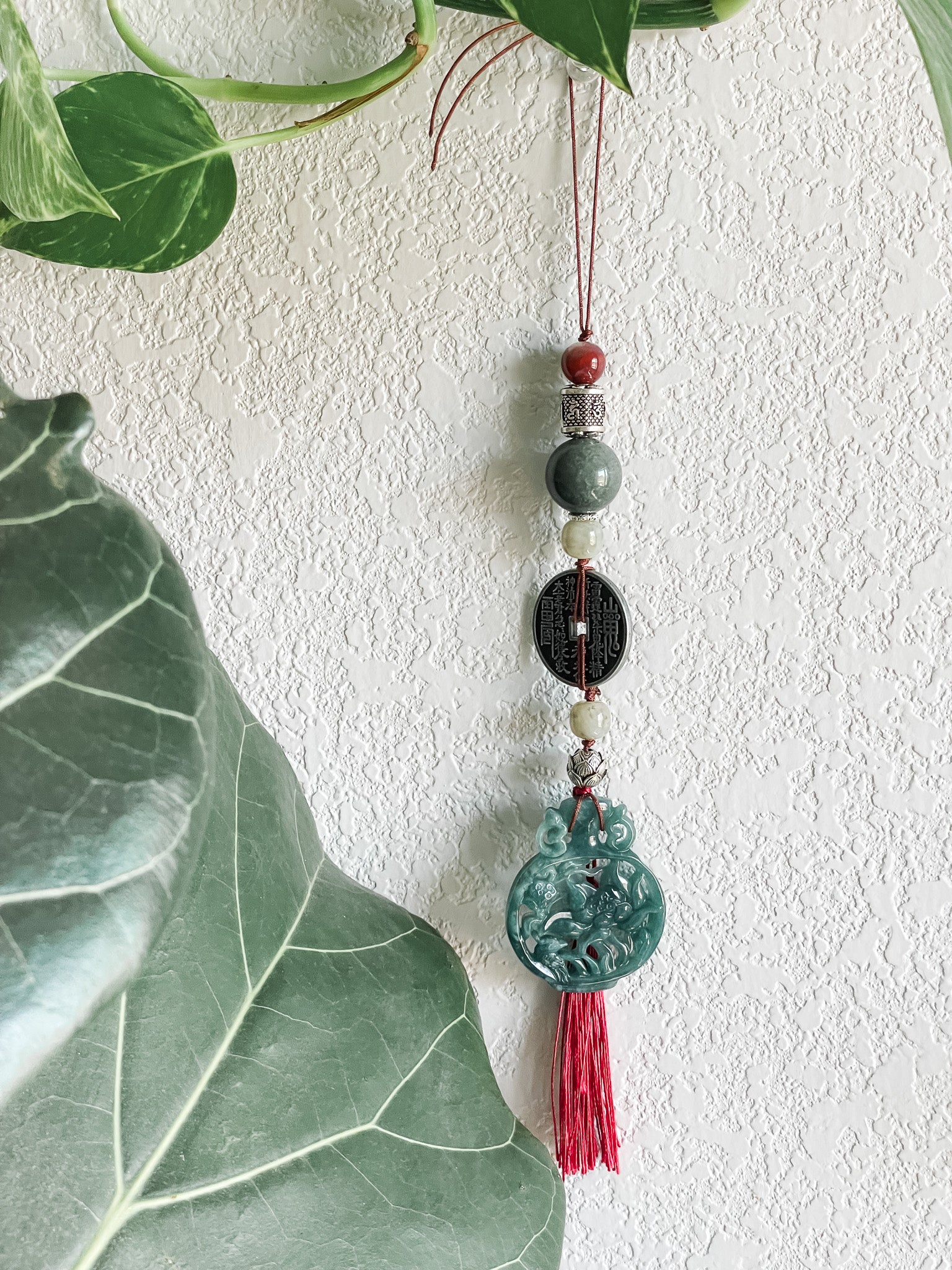 Lotus Abundance Harmony - Feng Shui Hanging Crystal