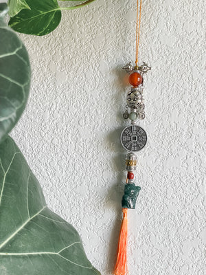Lucky Cat Pixiu Fortune - Feng Shui Hanging Crystal