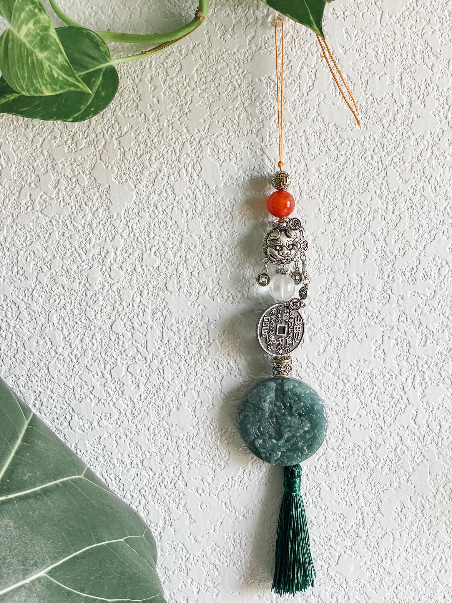 Dragon Sons Wealth Guardian - Feng Shui Hanging Crystal