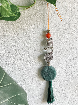 Dragon Sons Wealth Guardian - Feng Shui Hanging Crystal