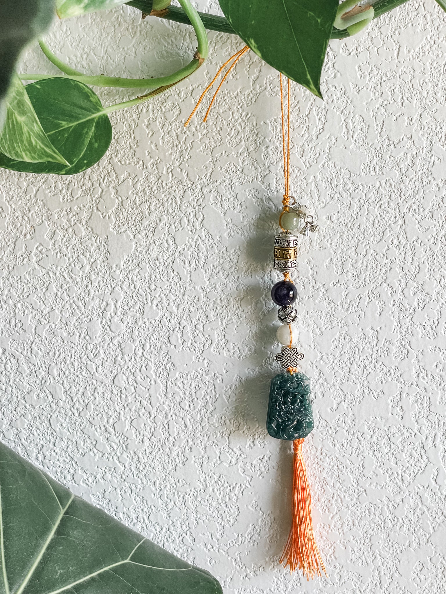 Dragon Amethyst Guardian - Feng Shui Hanging Crystal