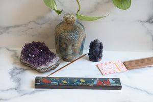 Koi Pond Ceramic Incense Holder