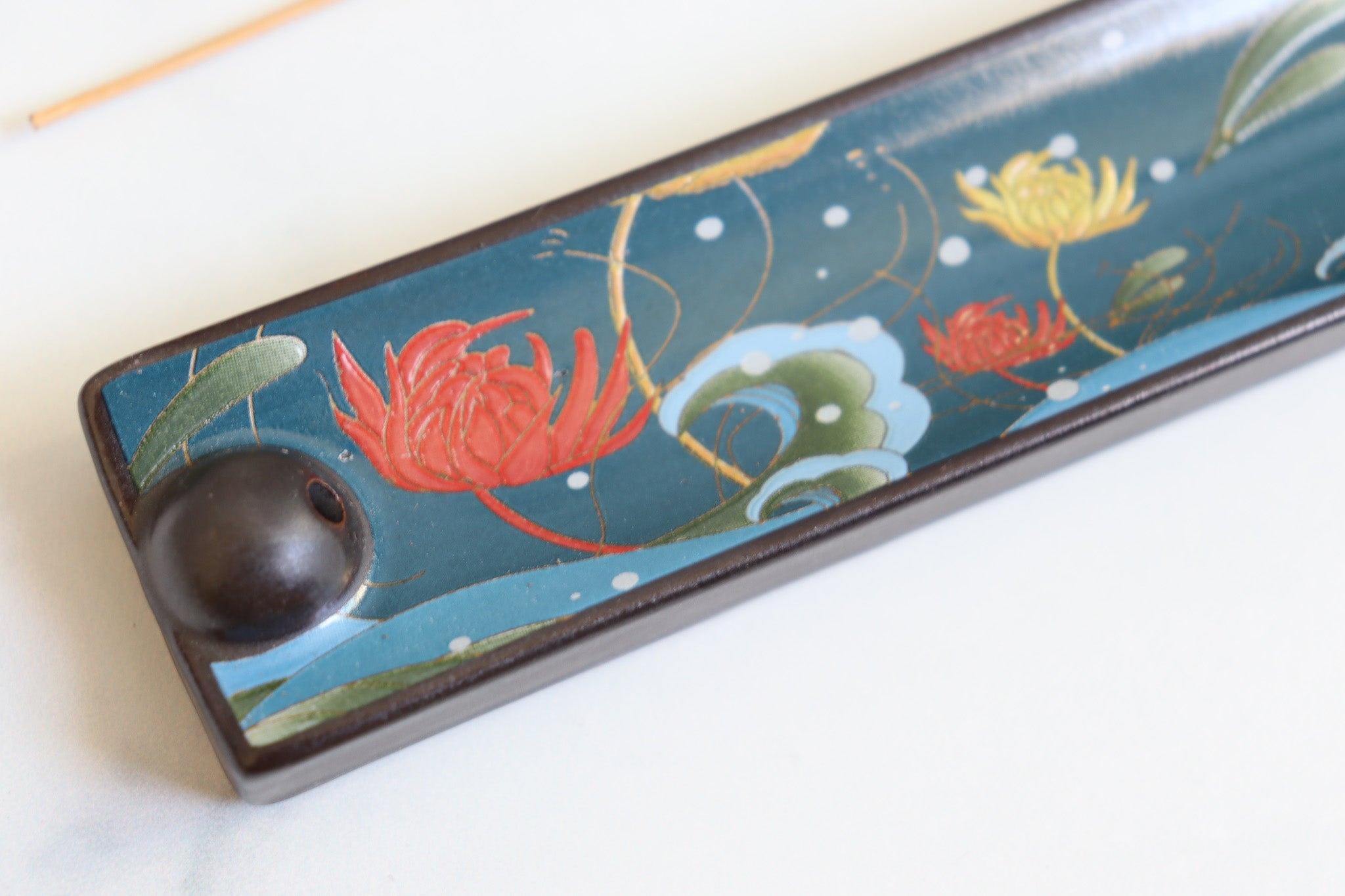 Koi Pond Ceramic Incense Holder