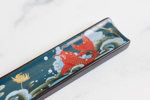 Koi Pond Ceramic Incense Holder