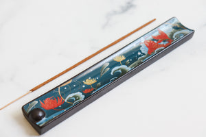 Koi Pond Ceramic Incense Holder