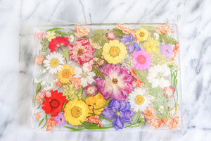 Floral Bouquet - Resin and Flower coaster/tray